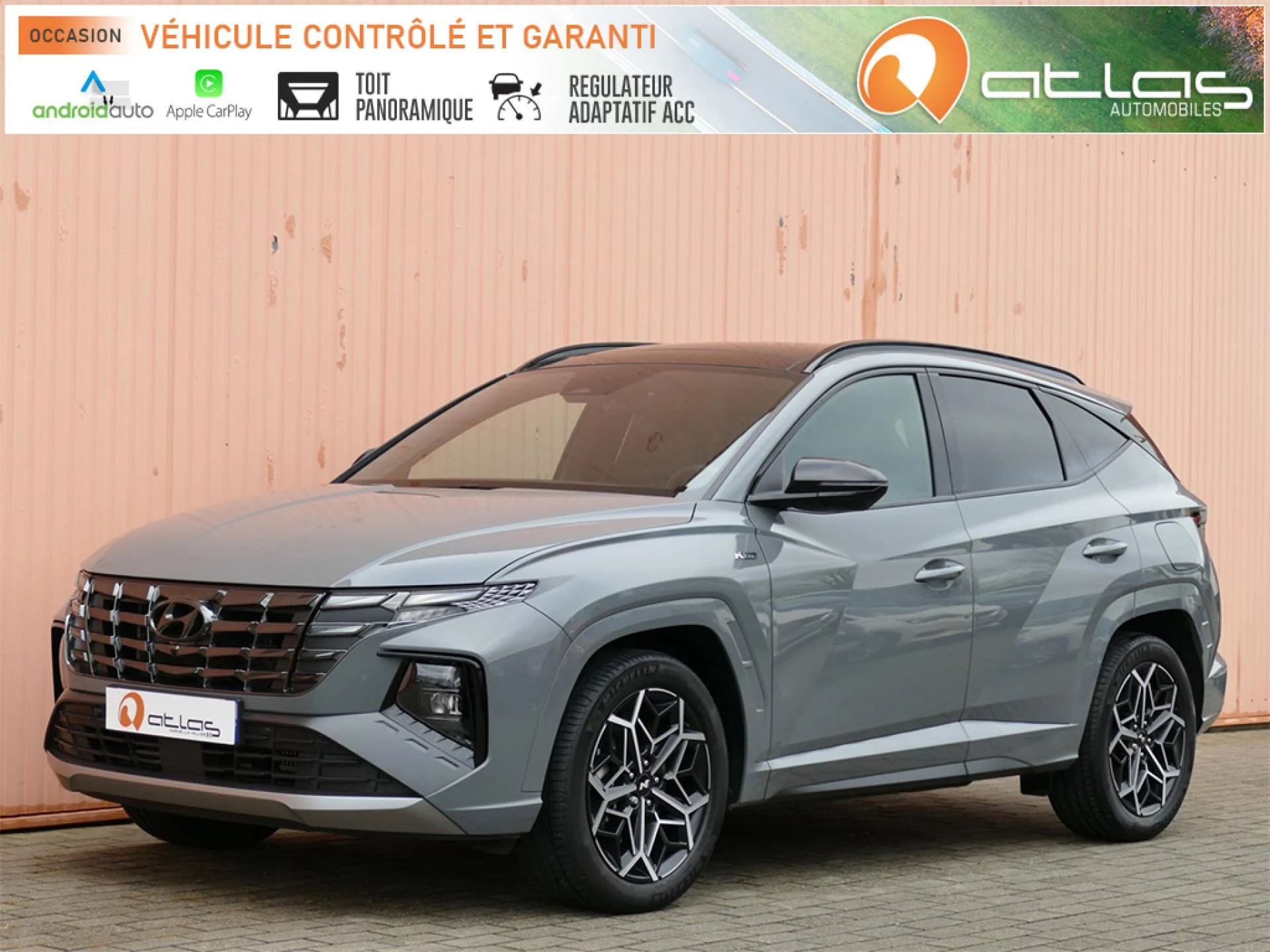 HYUNDAI TUCSON IV 1.6 T-GDi HYBRID 230 N-LINE EXECUTIVE - BVA + TOIT OUVRANT  - 2022 - 33880€ - 42128km - HYBRIDE ESSENCE - Automatique - Atlas Automobiles