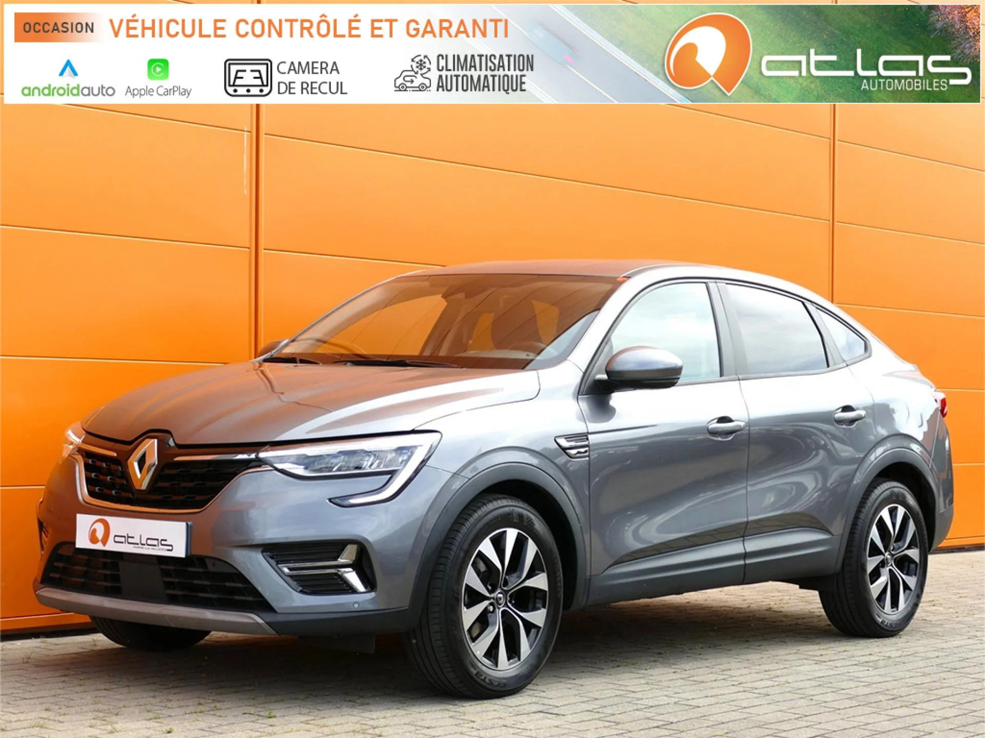 RENAULT ARKANA 1.6 E-TECH HYBRIDE 145 - BVA BUSINESS - 2022 - 17880€ - 81704km - HYBRIDE ESSENCE - Automatique - Atlas Automobiles