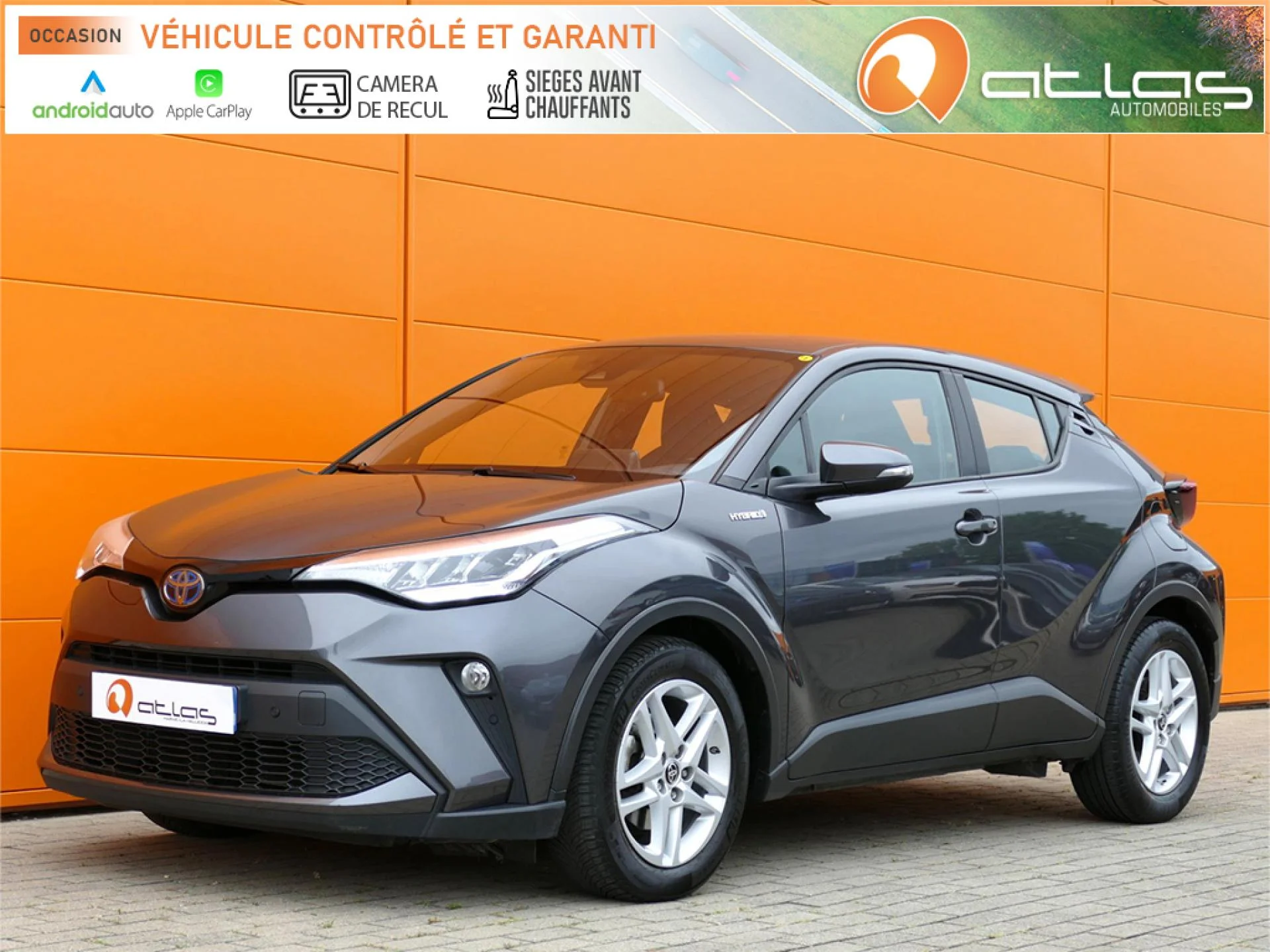 TOYOTA C-HR    1.8 HYBRIDE 122 DYNAMIC BUSINESS BEYOND - BV E-CVT PHASE 2 - 2022 - 23750€ - 26191km - HYBRIDE ESSENCE - Automatique - Atlas Automobiles